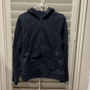 Mens Lululemon size medium navy heathered full zip sweatshirt.